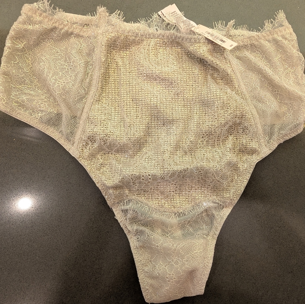 Victoria's Secret High-Waist Panty - Gold Shimmer